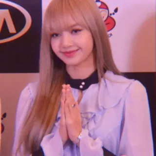 🙏 Lisa K-pop, Blackpink, singer, artist, idol, Asian whatsapp sticker