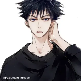 💠 Megumi Fushiguro Jujutsu Kaisen FushIguro_Megumi anime, manga, character, fanart, fictional, megumi, fushiguro, jujutsu kaisen telegram sticker