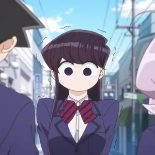🍬 Komi Shouko Komi Can't Communicate Anime, Komi Can't Communicate, Komi Shouko, Mangá, Fofa, Garota telegram sticker