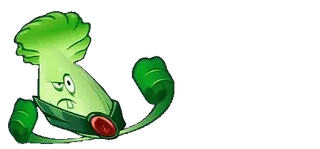🥊 Choy Sum Plants vs. Zombies Choy Sum, Plants vs Zombies, Juego, Personaje, Planta, Héroe, Vegetal whatsapp sticker