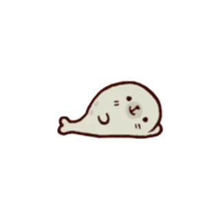 😉 seal, cute, animal, cartoon telegram sticker