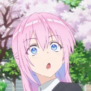 🌷 Anime, Manga, Pinke Haare, Weiblich, Cartoon telegram sticker