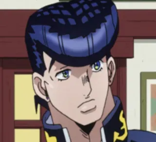 🤨 Josuke Higashikata JoJo's Bizarre Adventure Anime, Manga, Le Bizzarre Avventure di JoJo, Josuke Higashikata whatsapp sticker