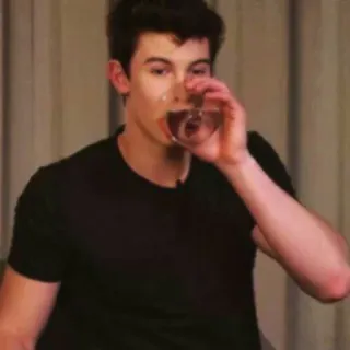 🥃 Shawn Mendes Shawn Mendes, singer, drinking, person, celebrity telegram sticker