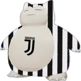⬜️ Snorlax JUVENTUS pokemon, snorlax, juventus, fútbol, fútbol telegram sticker