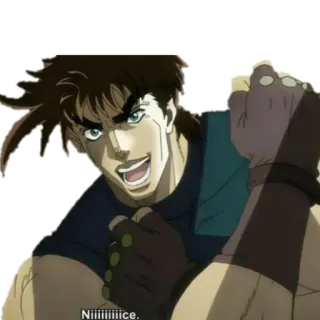 👍 Joseph Joestar JoJo's Bizarre Adventure Niiiiiiiice. anime, manga, jojo, joseph joestar, carino, adesivo telegram sticker