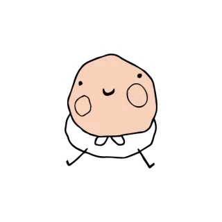 ☺️ 만화, 귀여운, 블롭, 미니멀, 귀여운 telegram sticker