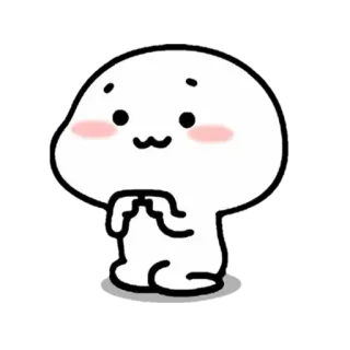 😙 lindo, mancha, dibujos animados, personaje whatsapp sticker