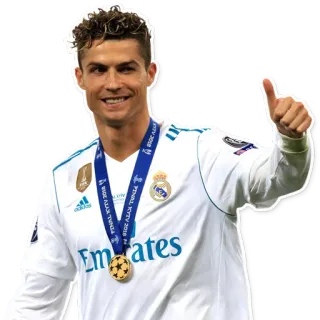 👍 Cristiano Ronaldo football, footballeur, athlète, sport, célébration whatsapp sticker