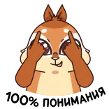 👌 다람쥐, 가운데 손가락, 모욕적인 몸짓, 만화, 동물 telegram sticker