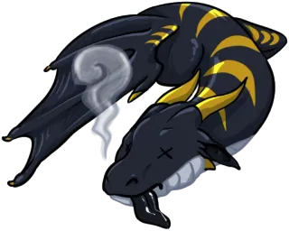 😵 Dibujos animados, Criatura, Dragón, Animal, Fantasía, Monstruo whatsapp sticker