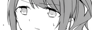 😥 Manga, Anime, Kobieta, Postać, Twarz, Wyraz telegram sticker