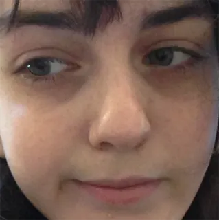😌 лицо, женщина, человек, селфи, портрет telegram sticker