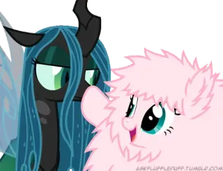 🤯 Queen Chrysalis My Little Pony askflufflepuff.tumblr.com My Little Pony, Queen Chrysalis, Fluffle Puff, Cartoon, Friendship is Magic, Fan Art telegram sticker