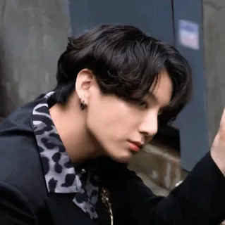 🕸 Jungkook Jungkook, BTS, K-pop, cantor, retrato, masculino telegram sticker