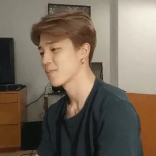 ⛵️ Jimin K-pop, cantante, celebridad, asiático, retrato, BTS whatsapp sticker
