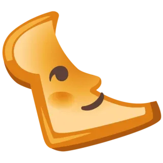 🍞 Roti bakar, Makanan, Sarapan, Kartun, Senyum, Lucu telegram sticker