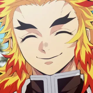 🔥 Kyojuro Rengoku Demon Slayer Anime, Demon Slayer, Rengoku, Kyojuro Rengoku, Flammen-Hashira, Anime Sticker whatsapp sticker