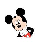 🤔 Mickey Mouse mickey mouse, cartoon, disney, character, mouse whatsapp sticker