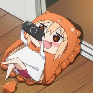 🧇 Umaru Doma Himouto! Umaru-chan Anime, Manga, Umaru, Chibi, Carino, Gaming telegram sticker