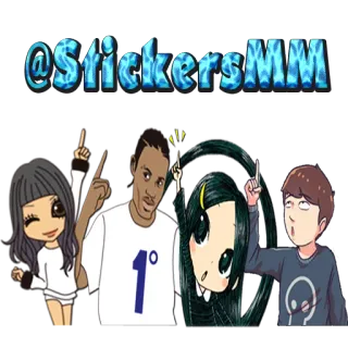 🕶 @StickersMM personajes, arte digital, dibujos animados, ilustración telegram sticker
