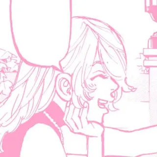 ☁️ rosa, manga, anime, illustration, cartoon, skizze, mädchen whatsapp sticker