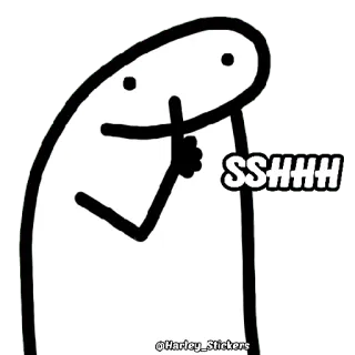 😀 SSHHH chut, silence, calme, doigt, bouche whatsapp sticker