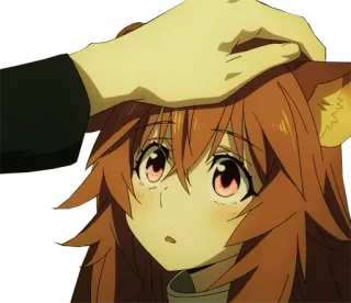 ✋ Raphtalia Rising of the Shield Hero Anime, Raphtalia, Rising of the Shield Hero, Tanuki, Kopf tätscheln whatsapp sticker