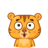Grumpy tiger @Emoji_Statuses telegram emojis 🤨