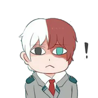 😐 Todoroki Shoto My Hero Academia Anime, Manga, Todoroki, My Hero Academia, Sticker whatsapp sticker