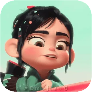 😏 Vanellope von Schweetz Wreck-It Ralph telegram sticker
