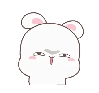 😈 Cartoon, Hase, Ausdruck, Tier, Süß telegram sticker