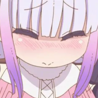🦋 Kanna Miss Kobayashi's Dragon Maid Аниме, Канна, Милый, Dragon Maid telegram sticker