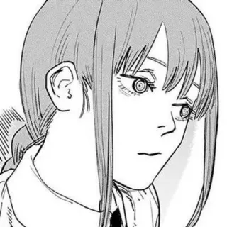 💞 Makima Chainsaw Man manga, anime, portrait, makima, chainsaw man telegram sticker