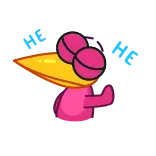 🙅♂️ 만화, 새, 동물, 웃긴, 스티커 telegram sticker