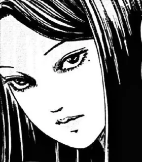 😠 Manga, Anime, Kobieta, Dziewczyna, Junji Ito telegram sticker