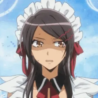 🎀 Anime, Maid, Wütend, Mädchen, Ausdruck telegram sticker