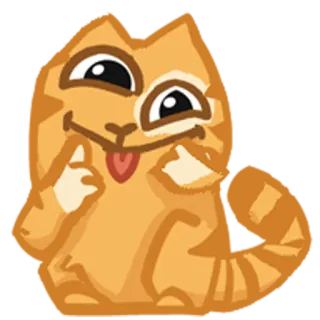 🙂 cat, animal, cartoon, emoji, cute, kawaii telegram sticker