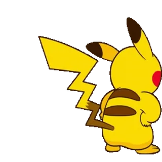 ✌️ Pikachu Pokemon pikachu, pokemon, yellow, cartoon telegram sticker