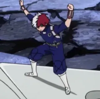 ❄️ Shoto Todoroki My Hero Academia Anime, My Hero Academia, Shoto Todoroki, Postać, Superbohater, Manga telegram sticker