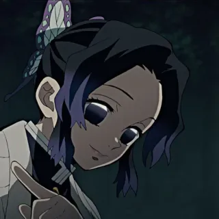 👈 Shinobu Kocho Demon Slayer 애니메이션, 캐릭터, 나비, 귀멸의 칼날, 코쵸 시노부 telegram sticker