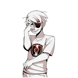 🕶 Dave Strider Homestuck homestuck, character, dave strider, webcomic, avatar, sticker telegram sticker