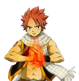 😑 Natsu Dragneel Fairy Tail アニメ, 炎, 魔法, 魔法使い, 格闘家, FAIRY TAIL, ナツ・ドラグニル whatsapp sticker