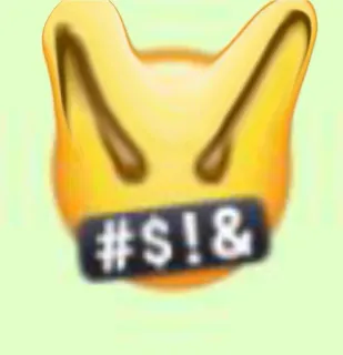 🤬 #S!& Emoji, Offensivo, Censurato, Volgare, Arrabbiato telegram sticker