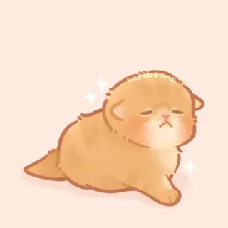 ✨ karebeans gato, gatinho, fofo, animal, animal de estimação, kawaii, desenho telegram sticker