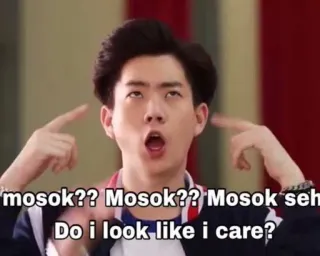 🙏 mosok?? Mosok?? Mosok seh?
Do i look like i care? Meme, Ekspresi, Acuh tak acuh, Ceroboh telegram sticker
