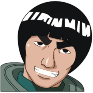 😬 Might Guy Naruto อนิเมะ, ตัวละคร, ไมท์ ไก, นารูโตะ, นินจา telegram sticker