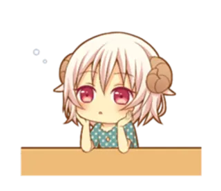 🙄 Anime, Chibi, Fofo, Desenho animado, Garota, Mangá telegram sticker