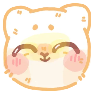 ☺️ Мультфильм, Милый, Медведь, Животное, Иллюстрация whatsapp sticker