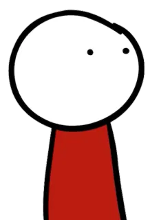 😶 boneco palito, desenho animado, ilustração, minimalista, personagem whatsapp sticker